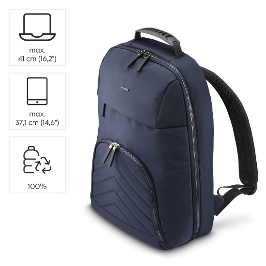 Раница за лаптоп HAMA Premium Lightweight, 16.1-инча, Dark Blue