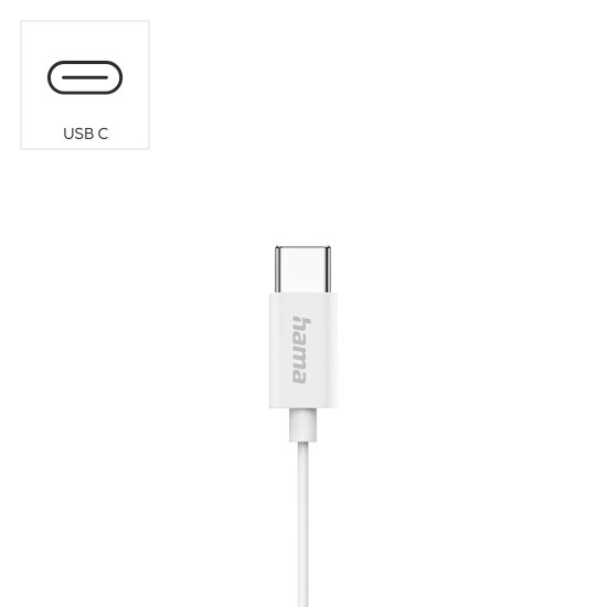 Слушалки HAMA Season II USB-C, White