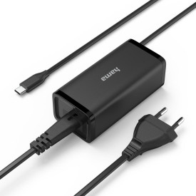 Зарядно за лаптоп HAMA USB-C, Gan, PD, 5-20V / 100W