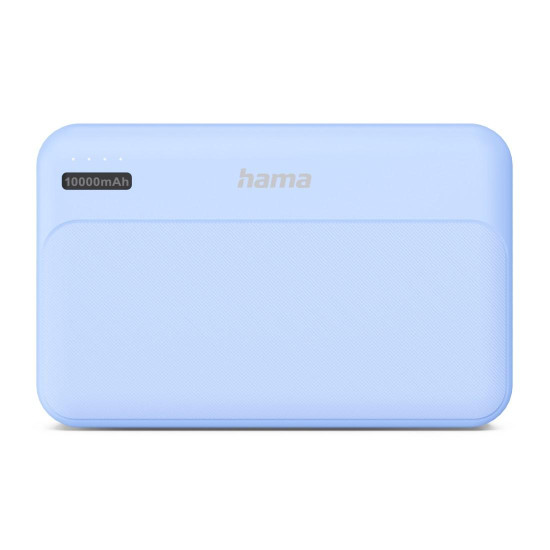 Външна батерия HAMA Pocket 10, 10000 mAh, 2x USB-A, син