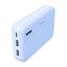 Външна батерия HAMA Pocket 10, 10000 mAh, 2x USB-A, син
