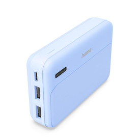 Външна батерия HAMA Pocket 10, 10000 mAh, 2x USB-A, син