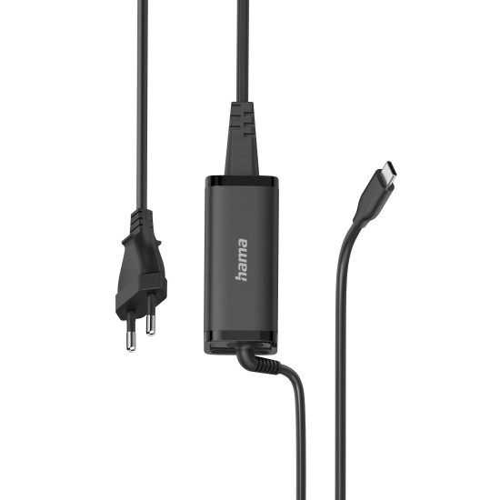 Зарядно за лаптоп HAMA USB-C PD, GaN, 5-20V / 65W
