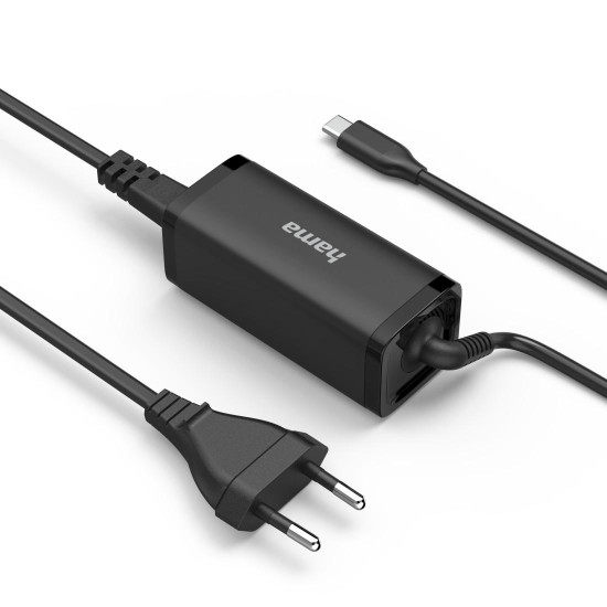 Зарядно за лаптоп HAMA USB-C PD, GaN, 5-20V / 65W
