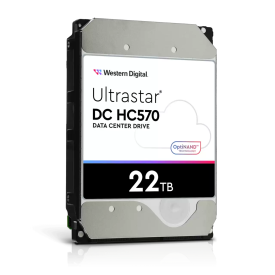 Вътрешен твърд диск WD Ultrastar DC HC570, 22TB, 7200rpm, 512 MB, SATA 6GB/s