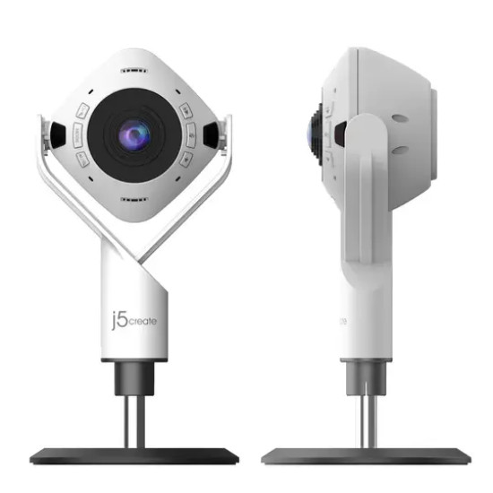Видеоконферентна камера JVU368 360, AI-Powered, FHD, USB, Mic, Speakerphone