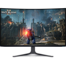 Монитор Alienware AW3225QF, 32 инча, Curved, QD-OLED, UHD 3840x2160, 240Hz, 0.3ms, FreeSync Premium, HDMI/DP