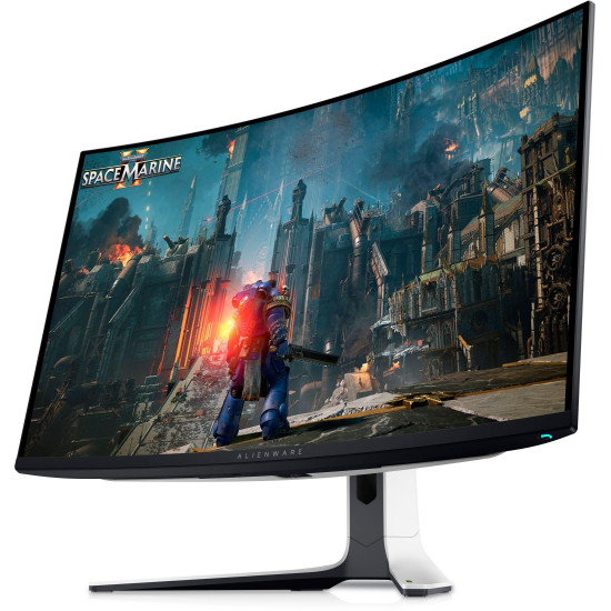 Монитор Alienware AW3225QF, 32 инча, Curved, QD-OLED, UHD 3840x2160, 240Hz, 0.3ms, FreeSync Premium, HDMI/DP
