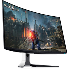 Монитор Alienware AW3225QF, 32 инча, Curved, QD-OLED, UHD 3840x2160, 240Hz, 0.3ms, FreeSync Premium, HDMI/DP