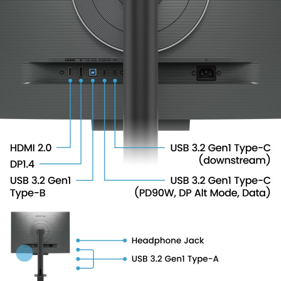Монитор BenQ RD280UA, 28.2 инча, Ergo Stand, IPS, 3840x2560, 60 Hz, 5 ms, HDMI/DP