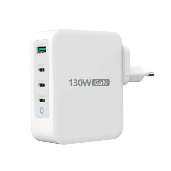 Зарядно j5create JUP43130E 130W, 4 порта, USB-C, USB-A