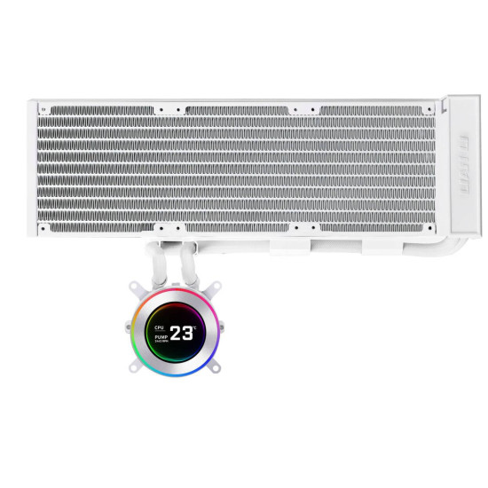 Охладител за процесор Lian Li HydroShift II LCD-C 360 Fanless ARGB - Бял