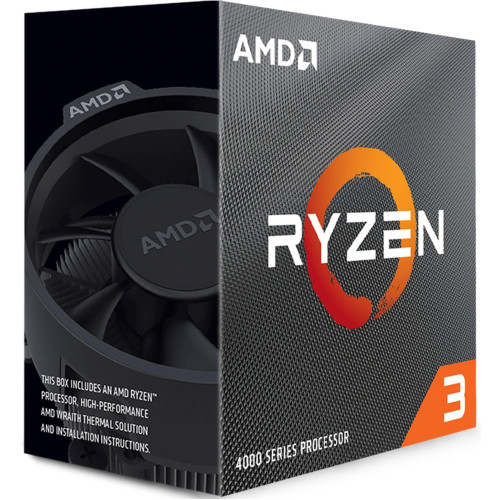 Процесор AMD Ryzen 3 4100, AM4, 4 ядра, 8 нишки, 3.8GHz, 6MB, 65W, BOX