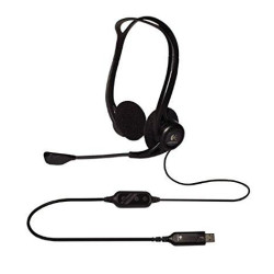 Слушалки Logitech P960, USB, Mic, Black