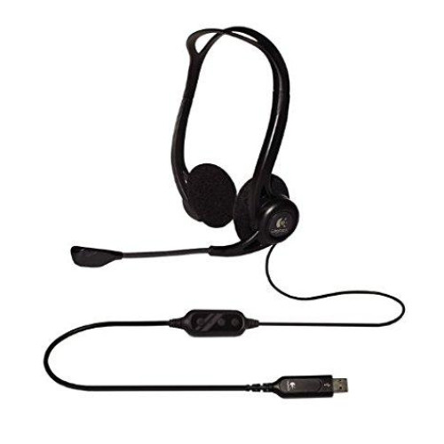 Слушалки Logitech P960, USB, Mic, Black