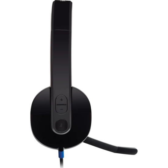 Слушалки Logitech H540, с микрофон, USB, Black (981-000480)