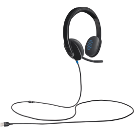 Слушалки Logitech H540, с микрофон, USB, Black (981-000480)