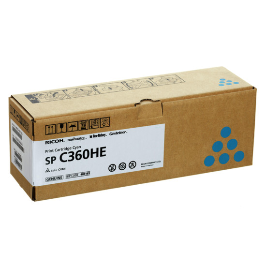 Тонер касета Ricoh SPC360HE, 5000 копия, Cyan