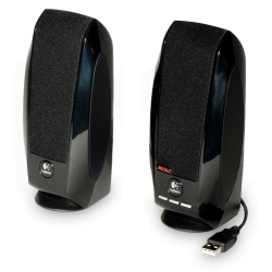 Тонколони Logitech S150, 2.0, 1.2W, USB, LED, Black