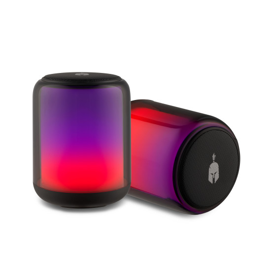 Тонколони Spartan Gear Syrinx M Medium RGB 2.0, 10W, Bluetooth, 3.5mm, Black