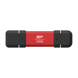 Външен SSD диск Silicon Power DS72 250GB, USB 3.2, Red