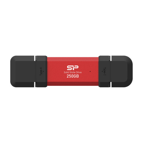 Външен SSD диск Silicon Power DS72 250GB, USB 3.2, Red