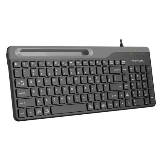 Клавиатура A4Tech Fstyler FK25, стойка за телефон, кирилизирана, Black