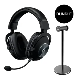 Безжични слушалки Logitech PRO X 2 LIGHTSPEED, Black + Stand