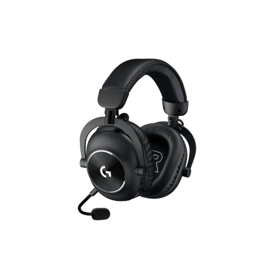 Безжични слушалки Logitech PRO X 2 LIGHTSPEED, Black + Stand