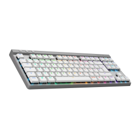 Безжична клавиатура Logitech G515 Lightspeed TKL, Bluetooth, RGB, White