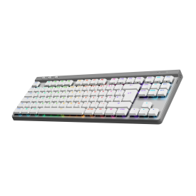 Безжична клавиатура Logitech G515 Lightspeed TKL, Bluetooth, RGB, White