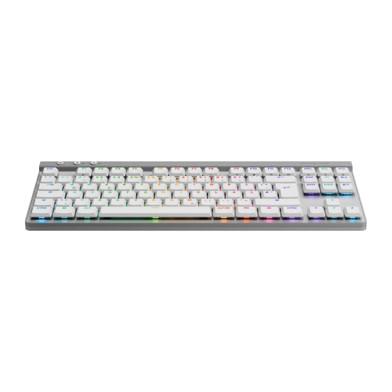 Безжична клавиатура Logitech G515 Lightspeed TKL, Bluetooth, RGB, White