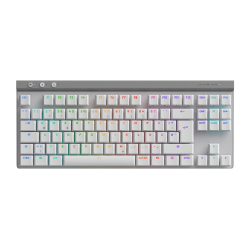 Безжична клавиатура Logitech G515 Lightspeed TKL, Bluetooth, RGB, White