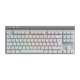 Безжична клавиатура Logitech G515 Lightspeed TKL, Bluetooth, RGB, White