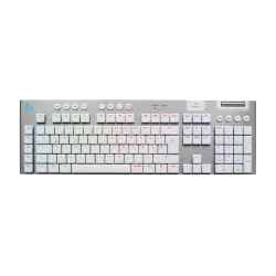 Безжична клавиатура Logitech G915 X Lightspeed TKL, GL Tactile Switch, RGB, White