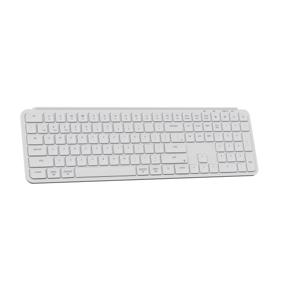 Безжична клавиатура Keychron B6 Pro Ultra-Slim, Bluetooth, Ivory White