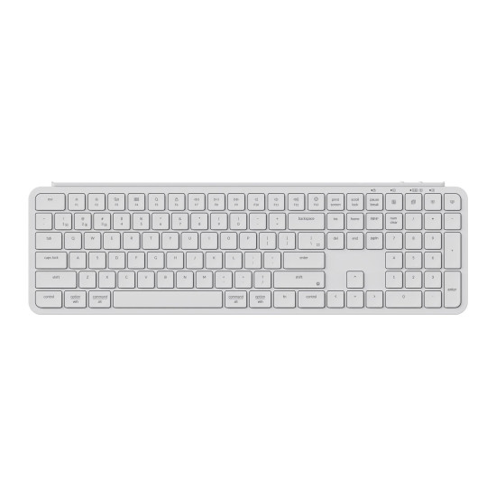 Безжична клавиатура Keychron B6 Pro Ultra-Slim, Bluetooth, Ivory White