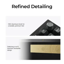Безжична клавиатура Keychron Q1 Ultra 8K, Black, Silk POM Banana Switch