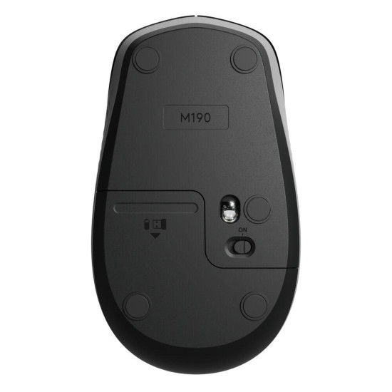 Безжична мишка Logitech M190, Mid Gray