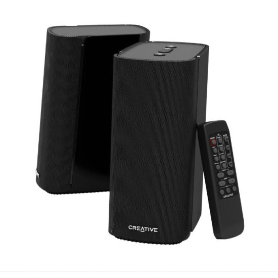 Тонколони Creative T100, 40W, Bluetooth, 3.5mm, 220V, Black