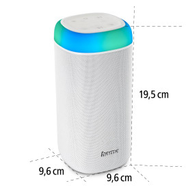 Преносима тонколона HAMA Shine 2.0, 30W, LED, Водоустойчива, White