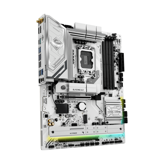 Дънна платка ASRock B860 STEEL LEGEND WIFI, ATX, LGA1851, DDR5, PCIe 5.0, Wi-Fi6E