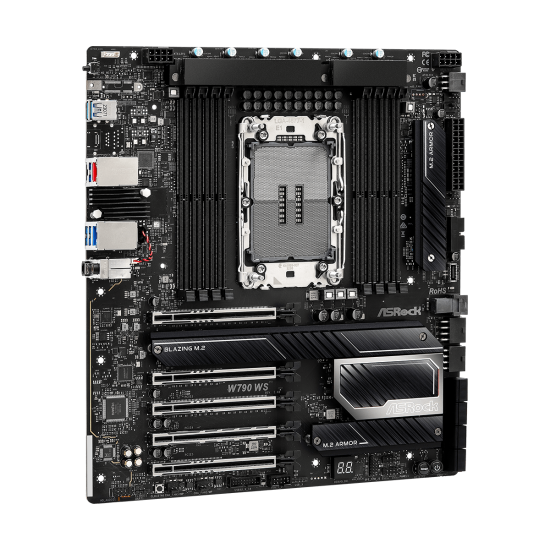 Дънна платка ASROCK W790 WS R2.0, E-ATX, LGA4677, DDR5, PCIe 5.0
