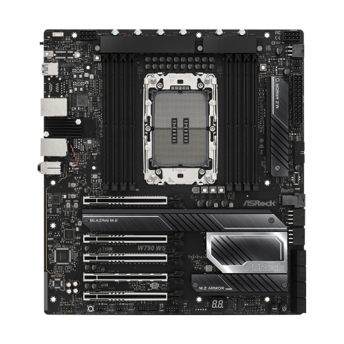 Дънна платка ASROCK W790 WS R2.0, E-ATX, LGA4677, DDR5, PCIe 5.0