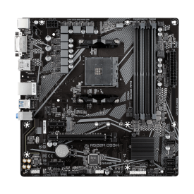 Дънна платка GIGABYTE A520M-DS3H V2, Socket AM4, mATX, 4x DDR4, PCIe 3.0