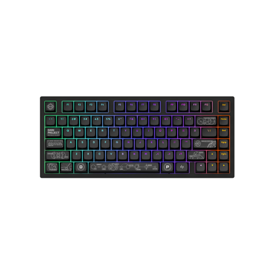 Безжична клавиатура Dark Project ALU81A Terra Nova, Black, RGB