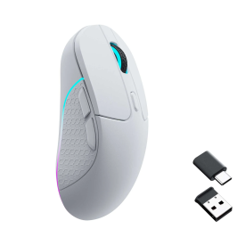 Безжична мишка Keychron M3, Matte White