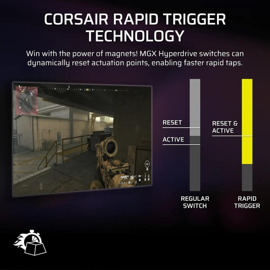 Клавиатура Corsair Vanguard Pro 96, Hall Effect, Hyperdrive Magnetic Switch