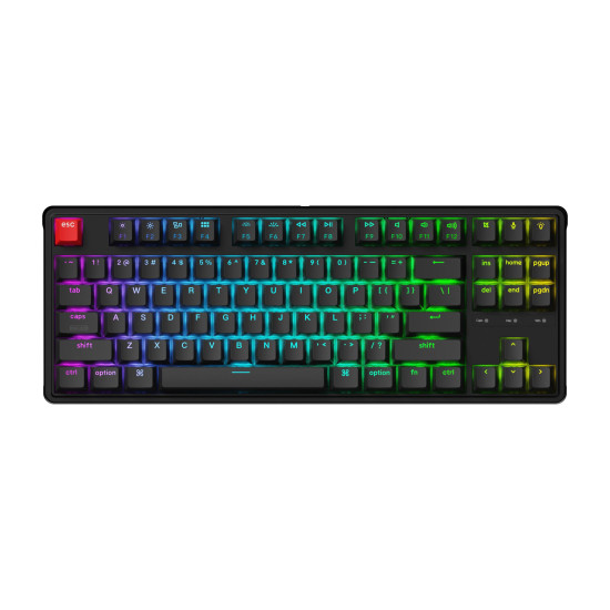 Клавиатура Keychron C3 Pro 8K QMK, Super Brown Switch, Hot-Swappable, RGB, Black