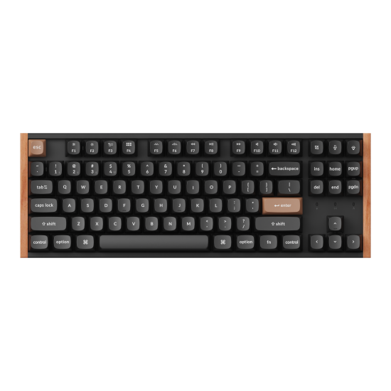 Безжична клавиатура Keychron K8 HE Magnetic Switch, Black Special Edition, Nebula суичове, Black